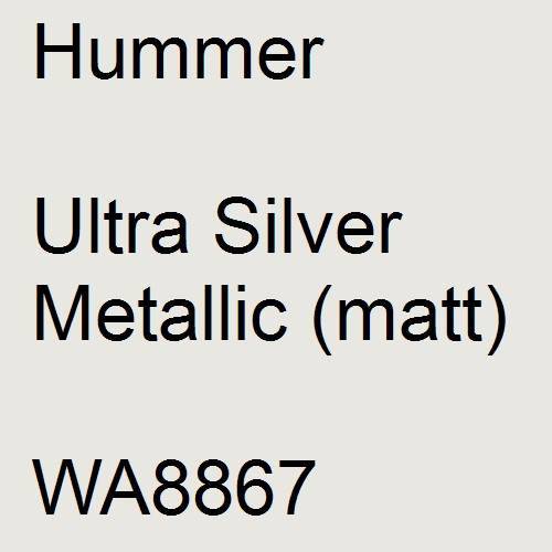 Hummer, Ultra Silver Metallic (matt), WA8867.